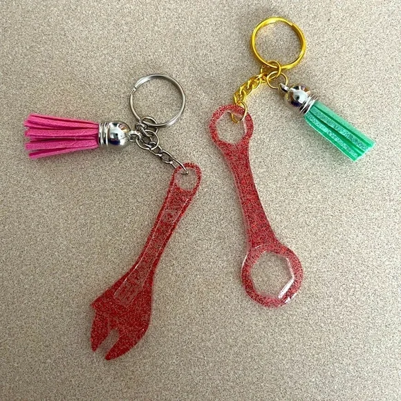 ๐๐HP๐๐ Set of 2: Handmade Wrench Keychains - Picture 1 of 8